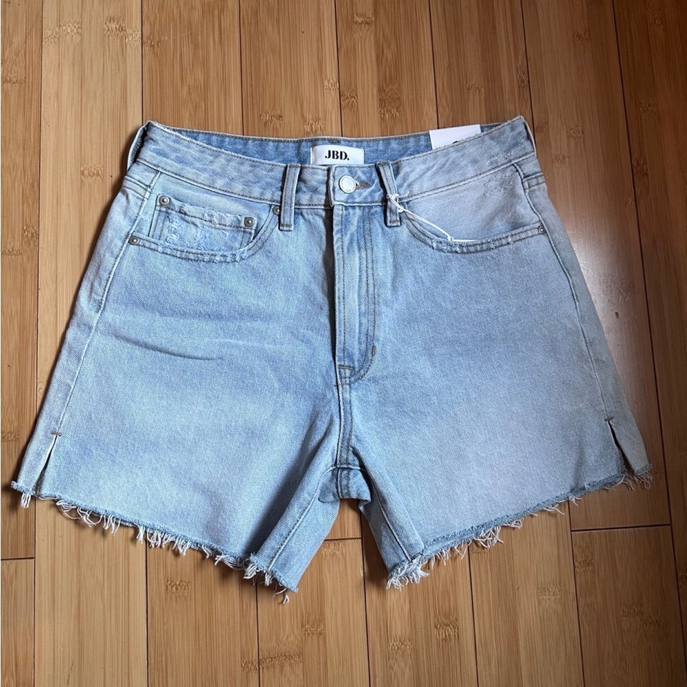 Light Blue Denim Women Shorts